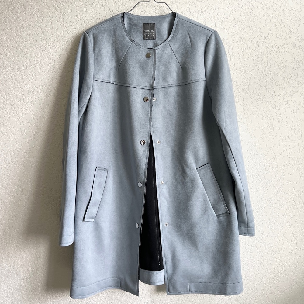 PRIMARK Blue Grey Coat